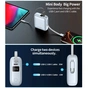 Батарея універсальна Choetech 10000mAh, 35W, PD/3.0, LED Display, buid-in type-C cabel, Blue (B832-LBE) - зменшене зображення 6