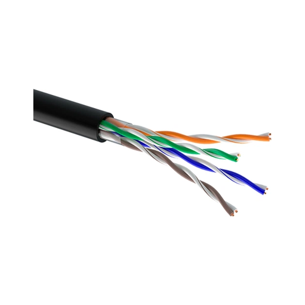 Кабель мережевий OK-Net UTP 305м cat.5e зовнішній (U/UTP-cat.5Е) (КПП-ВП (100) 4*2*0,51) - зображення 1