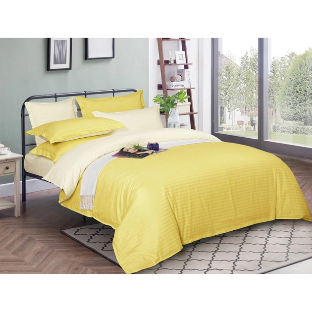 Постільна білизна MirSon Satin Stripe 30-0003 + 30-0002 Bathild 200х220 Євро (2200005256305) - изображение 1