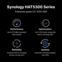 Жорсткий диск для сервера Synology 3.5" 4TБ SATA 7200 (HAT5300-4T) - зменшене зображення 3
