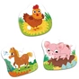 Пазл DoDo 3 в 1 День на фермі (300394) - зменшене зображення 2