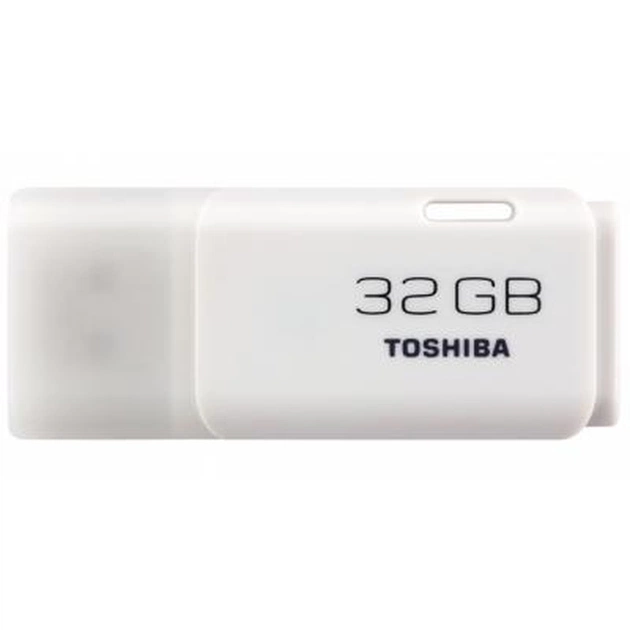 USB флеш накопичувач Toshiba 32GB Hayabusa White USB 2.0 (THN-U202W0320E4) - изображение 1