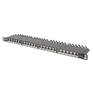 Патч-панель Digitus 19" 24xRJ-45 STP cat.6A, 0.5U (DN-91624S-SL-EA) picture 1