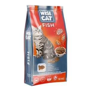 Сухий корм для кішок Wise Cat Fish 10 кг (4820111141296) зображення 1