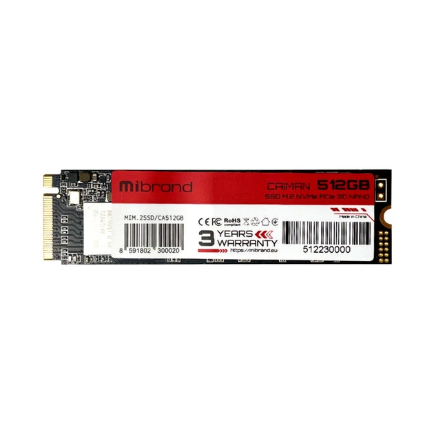 Накопичувач SSD M.2 2280 512GB Mibrand (MIM.2SSD/CA512GB) - изображение 1