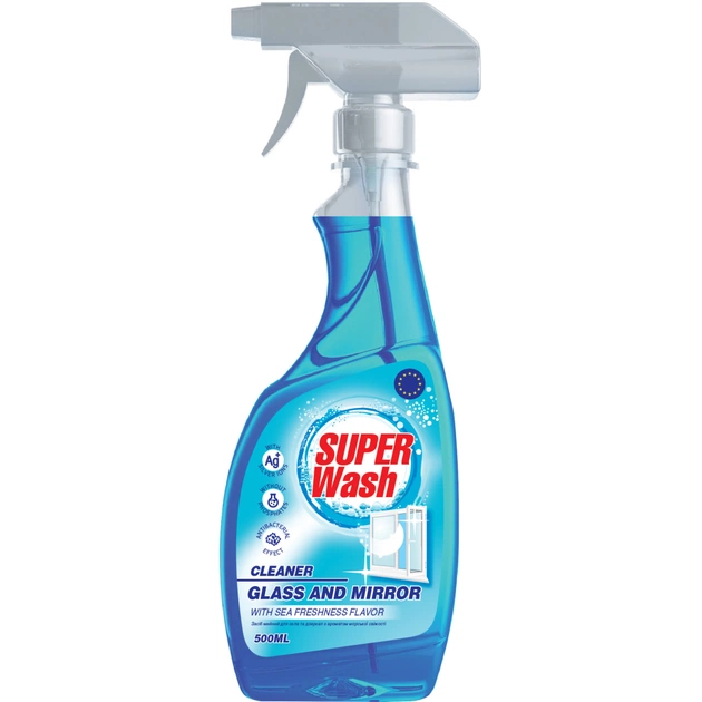 Засіб для миття скла Super Wash Морська свіжість 500 мл (4820096034071) - изображение 1