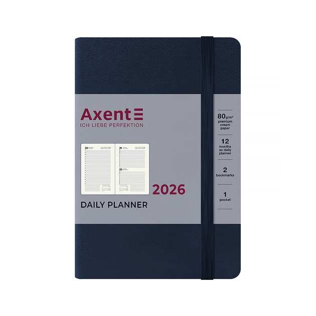 Тижневик Axent датований 2026 Pocket Strong 104х146, синій (8833-26-02-A) - зображення 1