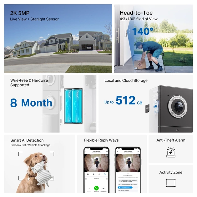 Дверний дзвінок TP-Link Tapo D235 (TAPO-D235) - picture 3