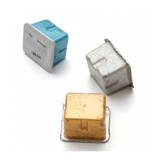 Гуашеві фарби HIMI Jelly Cup 18 кольори по 30 мл,, Металіки, жовтий пластик.пенал, (6974712454441) - picture 9