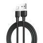 Дата кабель USB 2.0 AM to Lightning 1.0m 2.1A silicone black XO (NB208-L-1-BK) - зменшене зображення 1
