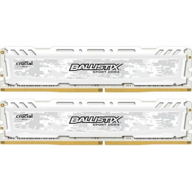 Модуль пам'яті для комп'ютера DDR4 8GB (2x4GB) 2666 MHz Ballistix Sport LT White Micron (BLS2C4G4D26BFSC) - изображение 1