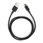 Дата кабель USB 2.0 AM to USB-C 1.0m PVC black Vinga (VCPDCTC1BK) - зменшене зображення 1