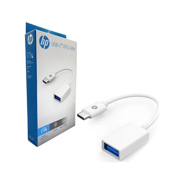 Перехідник USB3.1 Type-C to USB (OTG) 0.15m white HP (DHC-TC105) - зображення 3