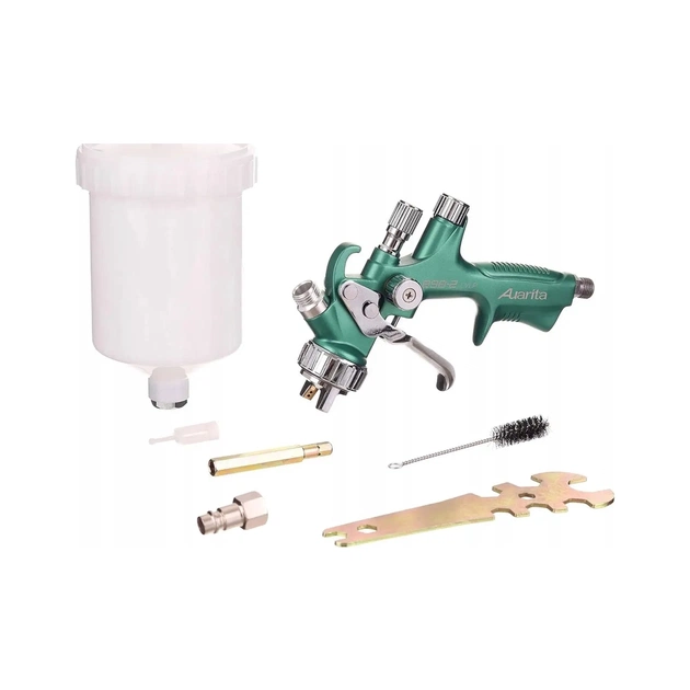 Фарбопульт Toptul пневматичний LVLP верх.пласт.бачок 600мл, (898-2-1.4LP) - picture 2