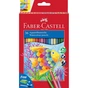 Олівці кольорові Faber-Castell акварельні, 36 кольорів зі стругачкою та пензликом 114437 (25451) - зменшене зображення 1