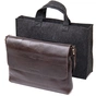 Сумка Grande Pelle Шкіряна чоловіча Коричнева (11430) - зменшене зображення 7