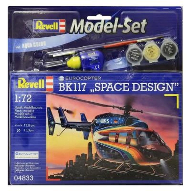 Збірна модель Revell Вертоліт Eurocopter BK 117 Space Design 1:72 (64833) - зображення 1