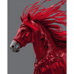 Картина по номерам Santi "Червоний кінь", 40*50см (955768) зображення 1