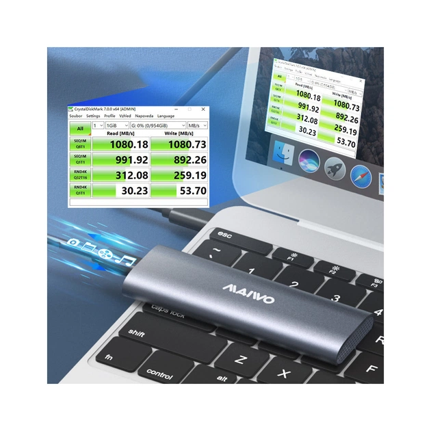 Кишеня зовнішня Maiwo M.2 SSD (K1689) - picture 8