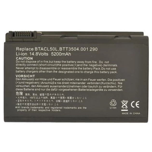 Акумулятор до ноутбука AlSoft Acer BATBL50L6 5200mAh 8cell 14.8V Li-ion (A41400) - зображення 1