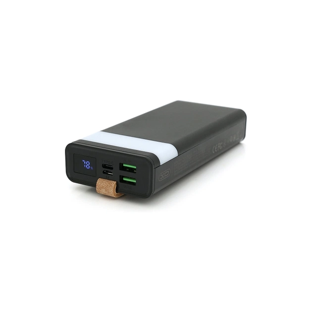 Батарея універсальна XO 20000mAh, PD/20W, QC/22.5W, flashlight, Micro-USB, Type-C, USB-A*2, black (XO-PR129 / 29303) - зображення 1