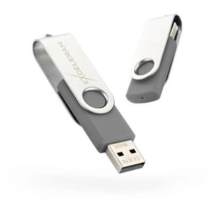 USB флеш накопичувач eXceleram 16GB P1 Series Silver/Gray USB 2.0 (EXP1U2SIG16) зображення 1