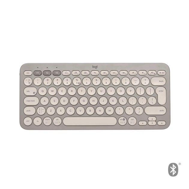 Клавіатура Logitech K380 Multi-Device Bluetooth UA Sand (920-011165) - изображение 1