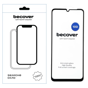 Скло захисне BeCover Poco C65 10D Black (711527) зображення 1