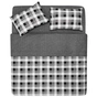 Постільна білизна Ardesto Gloria сатин клітинка сірий полуторний 160х220 (ART1622SR) - зменшене зображення 1