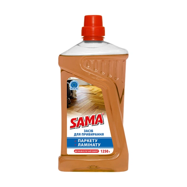 Средство для мытья пола Sama Для паркета и ламината 1250 г (4820270631034) - изображение 1