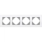 Рамка Videx BINERA біле скло 4 поста (VF-BNFRG4H-W) - зменшене зображення 2