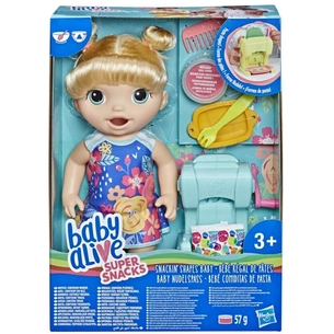 Лялька Hasbro Baby Alive Малятко блондинка та макарони (E3694) зображення 1