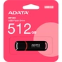 USB флеш накопичувач ADATA 512GB UV150 Black USB 3.2 (AUV150-512G-RBK) - зменшене зображення 2