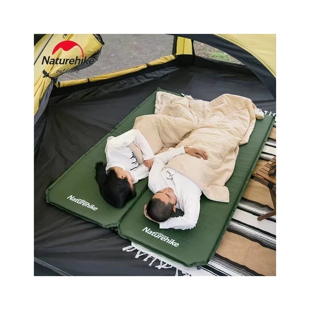 Матрац надувний Naturehike CNK2450WS020, 200х63х10 см, темно-зелений (6927595712740) - зображення 4