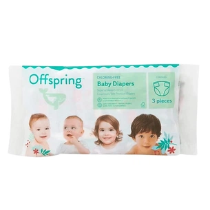 Підгузки Offspring розмір M, 6-10 кг, 3 шт. (DP-OI-FTT-M3P) изображение 1