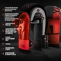 Боксерські рукавички PowerPlay 3086 Matt Challenger Чорно-Червоні 16 унцій (PP_3086_16oz_Bl/Red) - зменшене зображення 9