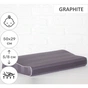 Подушка MirSon ортопедична 6110 Noble stripe Graphite Kiddy Boy 50х29х5/8 (2200003262643) - зменшене зображення 2