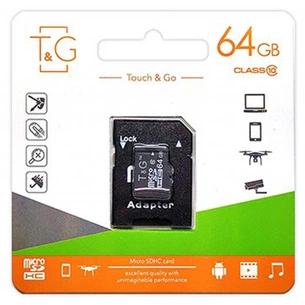 Карта пам'яті T&G 64GB microSDXC class 10 (TG-64GBCL10-00) зображення 1