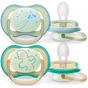 Пустушка Philips AVENT Ultra Air Нічна 0-6 міс 2 шт (SCF376/18) - зменшене зображення 2