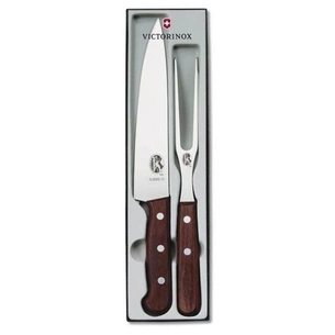 Набір ножів Victorinox Wood ніж + виделка, рожеве дерево (5.1020.2) зображення 1