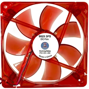 Кулер до корпусу Cooling Baby 9025 4PS red зображення 1