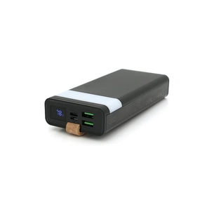 Батарея універсальна XO 20000mAh, PD/20W, QC/22.5W, flashlight, Micro-USB, Type-C, USB-A*2, black (XO-PR129 / 29303) зображення 1