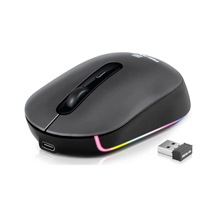 Мишка REAL-EL RM-470W Wireless/Bluetooth Dark Gray (EL123200049) зображення 1