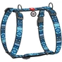 Шлея для собак WAUDOG Nylon з QR паспортом анатомічна H-подібна "Етно синій" M (5584) - уменьшенное изображение 1
