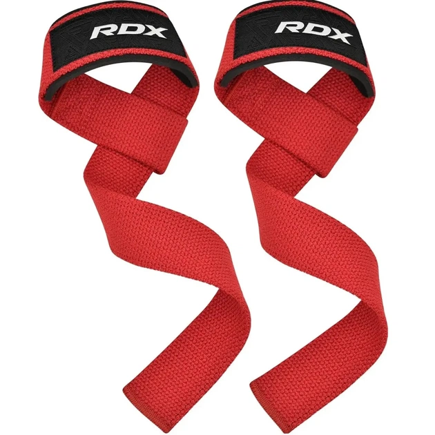 Кистьові лямки RDX W1 Gym Single Strap Red Plus (WAN-W1R+) - picture 1