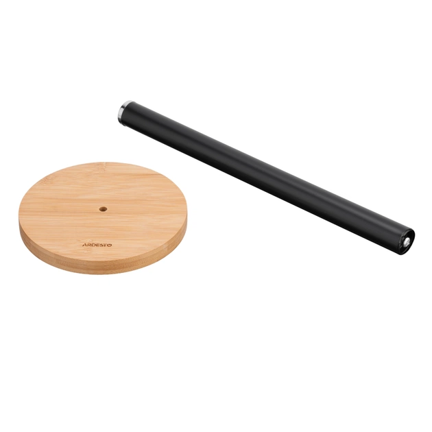 Тримач паперових рушників Ardesto Midori 15х34см, метал, бамбук, чорний (AR0913BB) - picture 6