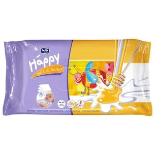 Дитячі вологі серветки Bella Baby Happy Milk & Honey 64 шт (5900516421137) зображення 1