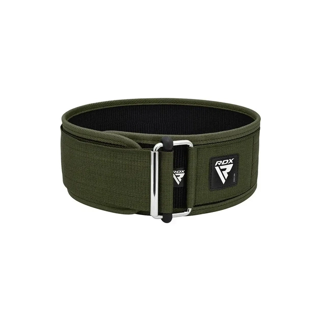 Атлетичний пояс RDX RX1 Weight Lifting Belt Army Green S (WBS-RX1AG-S) - зображення 3