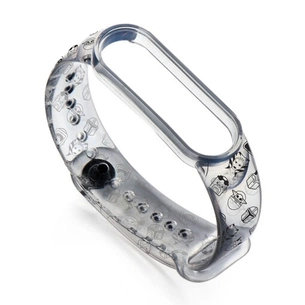 Ремінець до фітнес браслета Armorstandart This is the Way для Xiaomi Mi Band 7/6/5 Dark Lord icon Tran (ARM59262) зображення 1