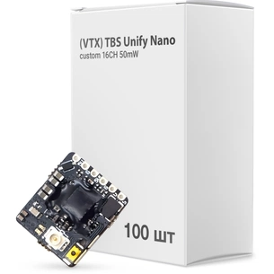 Відеопередавач (VTX) TBS Unify Nano custom 16CH 50mW упаковка 100шт (UNIFYNANOBOX) зображення 1